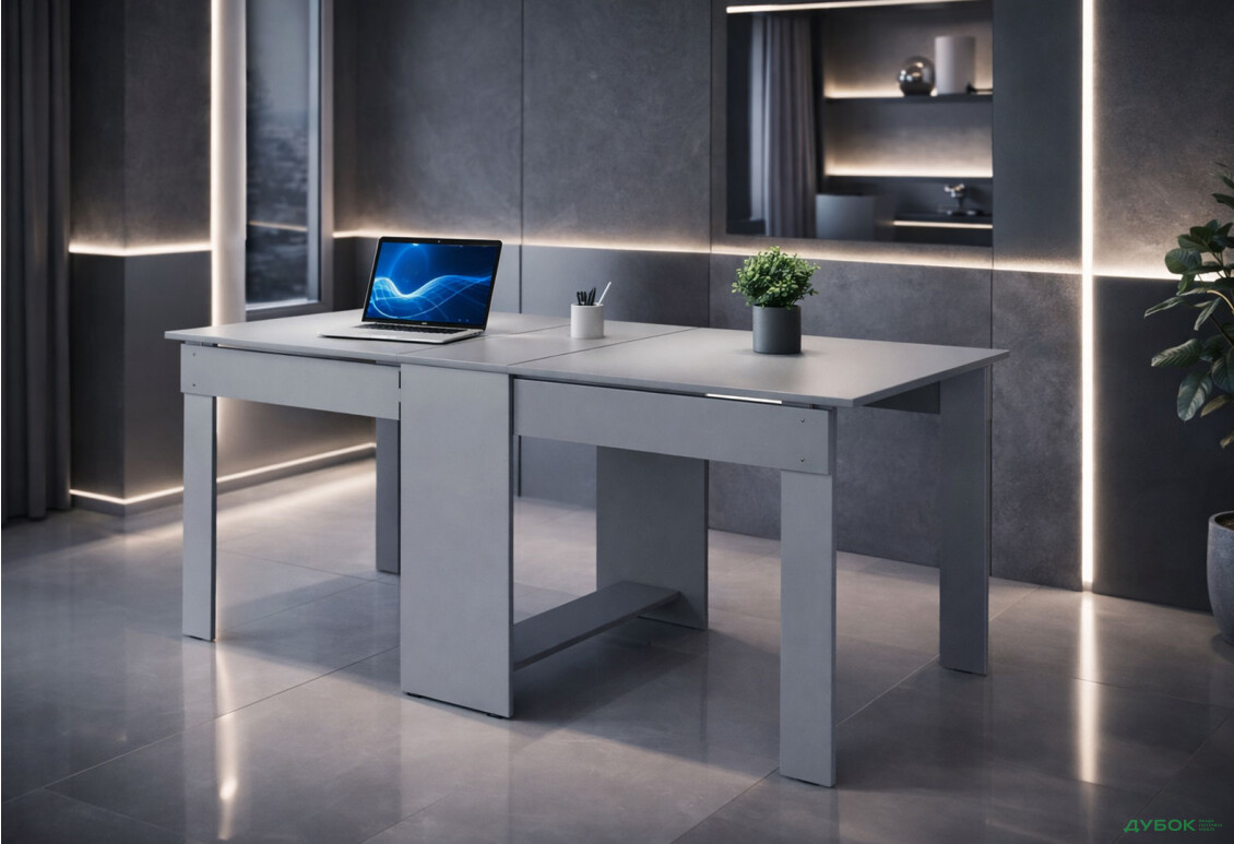 Зображення 2 - Стіл-тумба 4 Kredens furniture 33/174 см сіра мишка