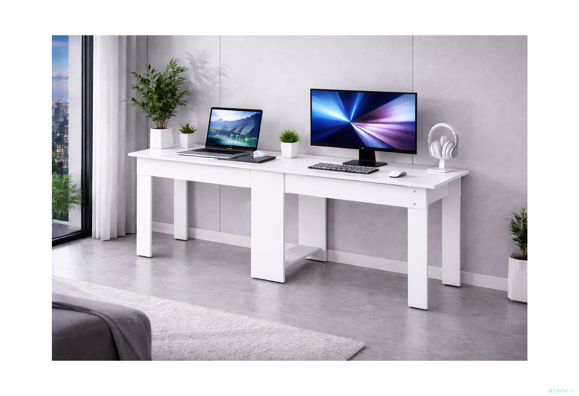 Зображення 2 - Стіл-тумба 4 Kredens furniture 33/174 см аляска біла