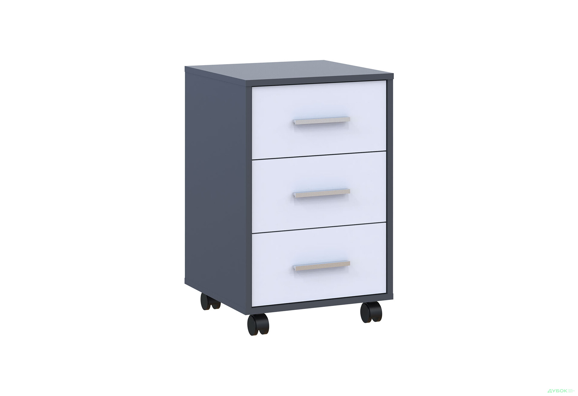 Зображення 3 - Тумба до офісного столу Doros Т3 43 см, графіт / білий