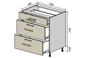 Изображение 1 - Н46 Тумба 3Ш 70 Флэт Люкс Вип-Мастер