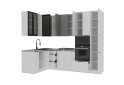 Зображення 3 - Кутова кухня Діплос / Diplos Blum 1.6х2.8 MebelStar, бетон сірий / білий agt