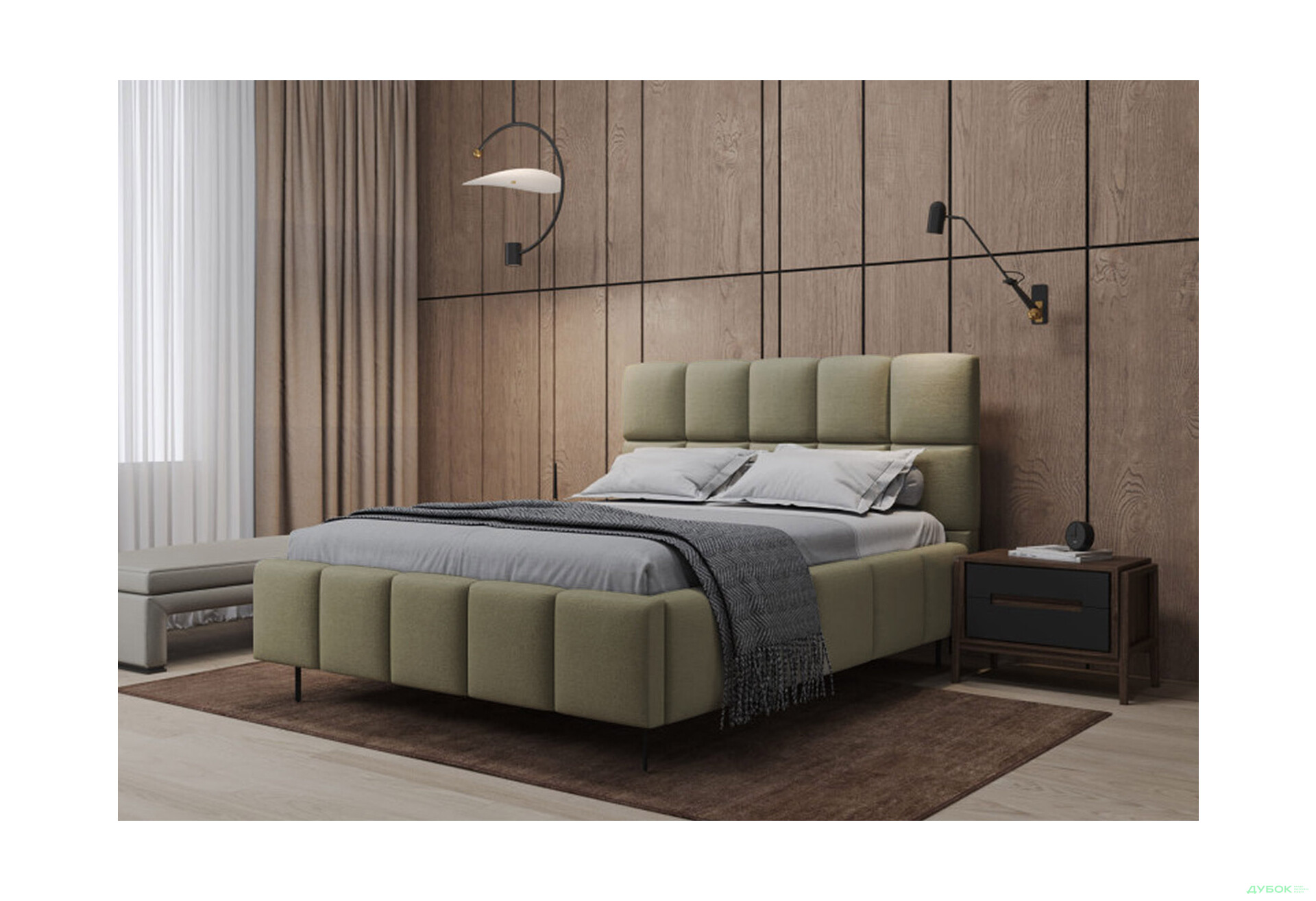 Зображення 2 - Ліжко-подіум Matroluxe Мелоді 160x200 см коричневе