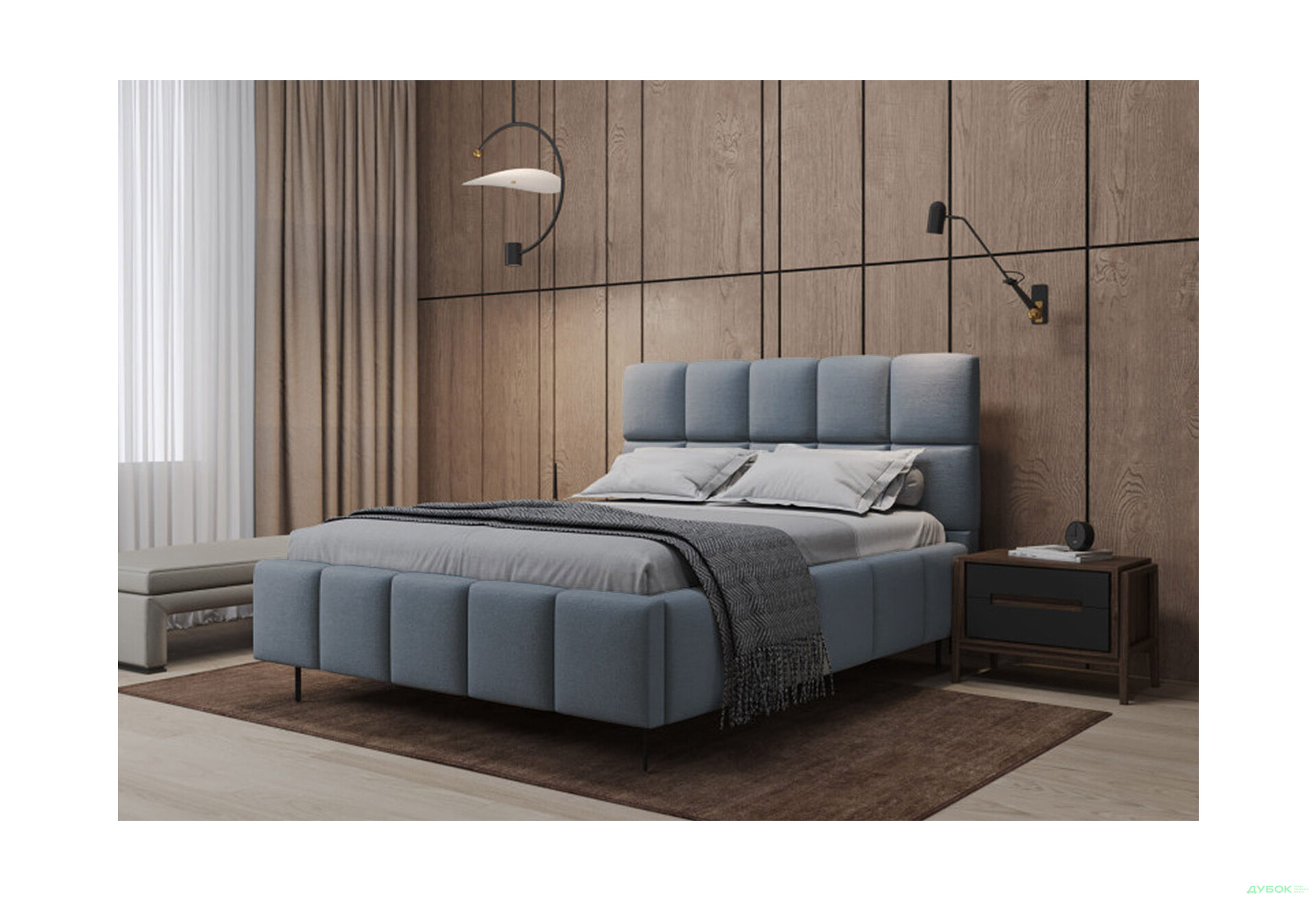 Изображение 2 - Кровать-подиум Матролюкс Мелоди 160x200 см синее