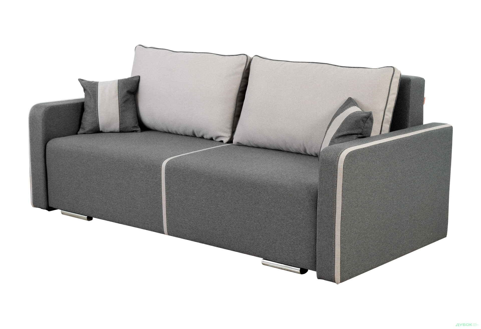 Диван Элегант Бенефит 34 220x100 см темно-серый - Изображение 1 Изображение 1 - Диван Элегант Бенефит 34 220x100 см темно-серый
