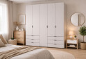 Изображение 2 - Шкаф Doros Гелар 2+3 ДСП 5-дверный с 6 ящиками 194 см Кашемир