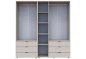 Изображение 12 - Шкаф Doros Гелар 2+3 ДСП 5-дверный с 6 ящиками 194 см Кашемир