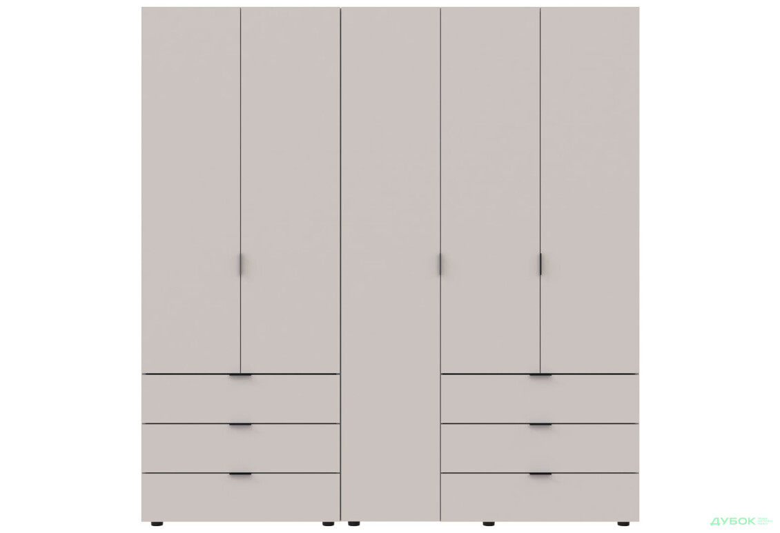 Изображение 6 - Шкаф Doros Гелар 2+3 ДСП 5-дверный с 6 ящиками 194 см Кашемир