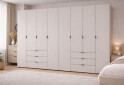 Зображення 2 - Шафа Doros Гелар 4+4 ДСП 8-дверна з 6 шухлядами 310 см Кашемір