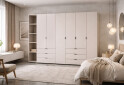 Изображение 2 - Шкаф Doros Гелар ДСП 2- и 4-дверная с ящиками и этажеркой 271 см Кашемир