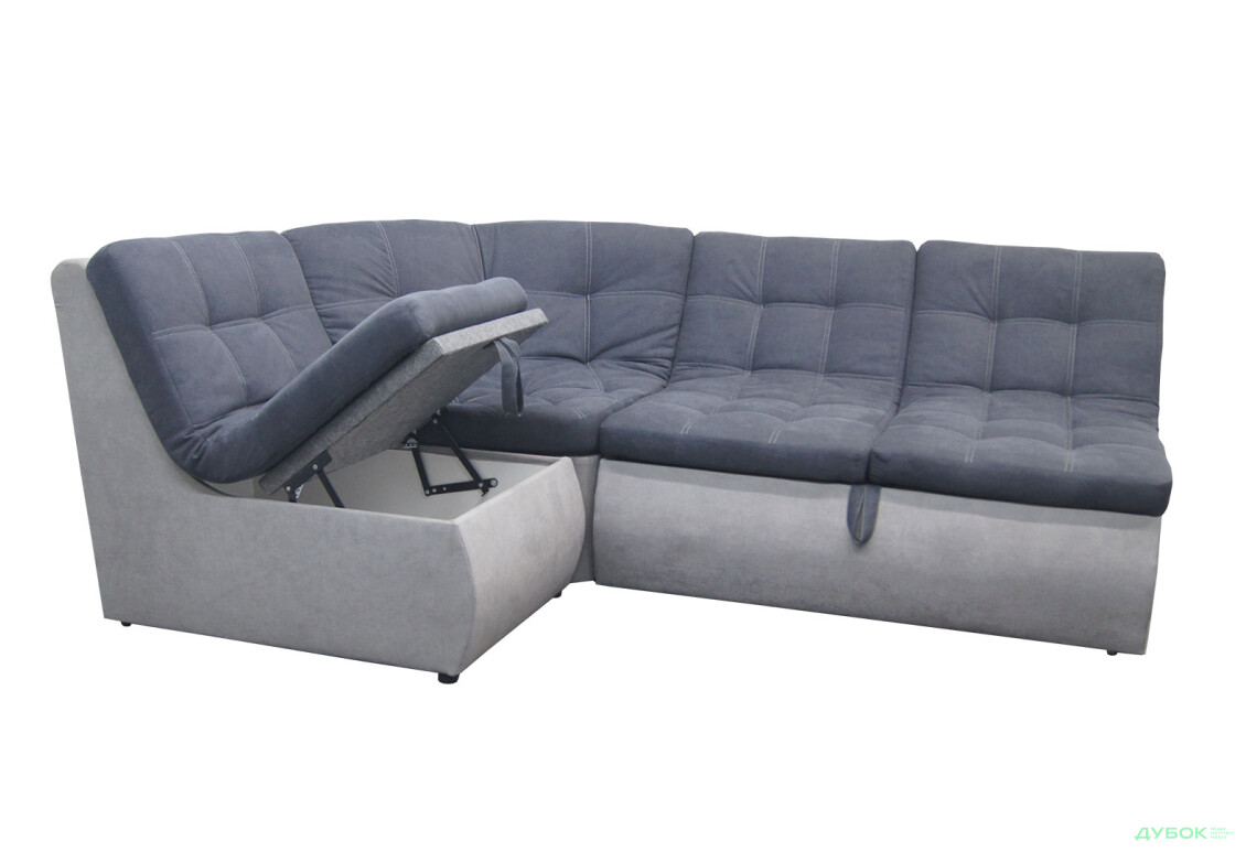 Изображение 2 - Мягкий уголок Вика Комфорт New 252x180 см темно-серый с серым