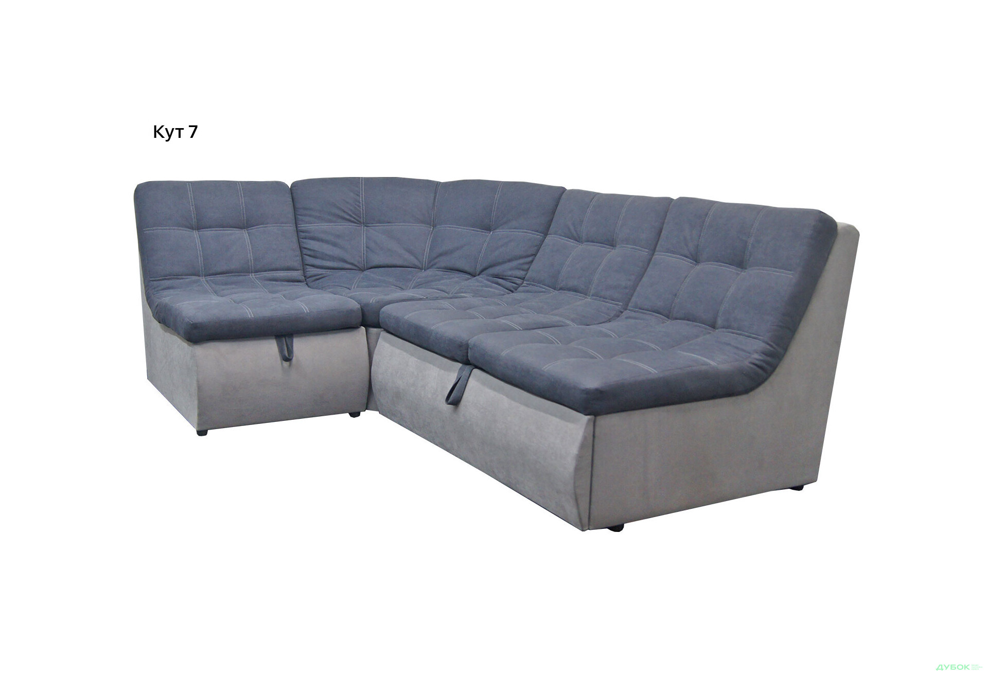 Изображение 5 - Мягкий уголок Вика Комфорт New 252x180 см темно-серый с серым