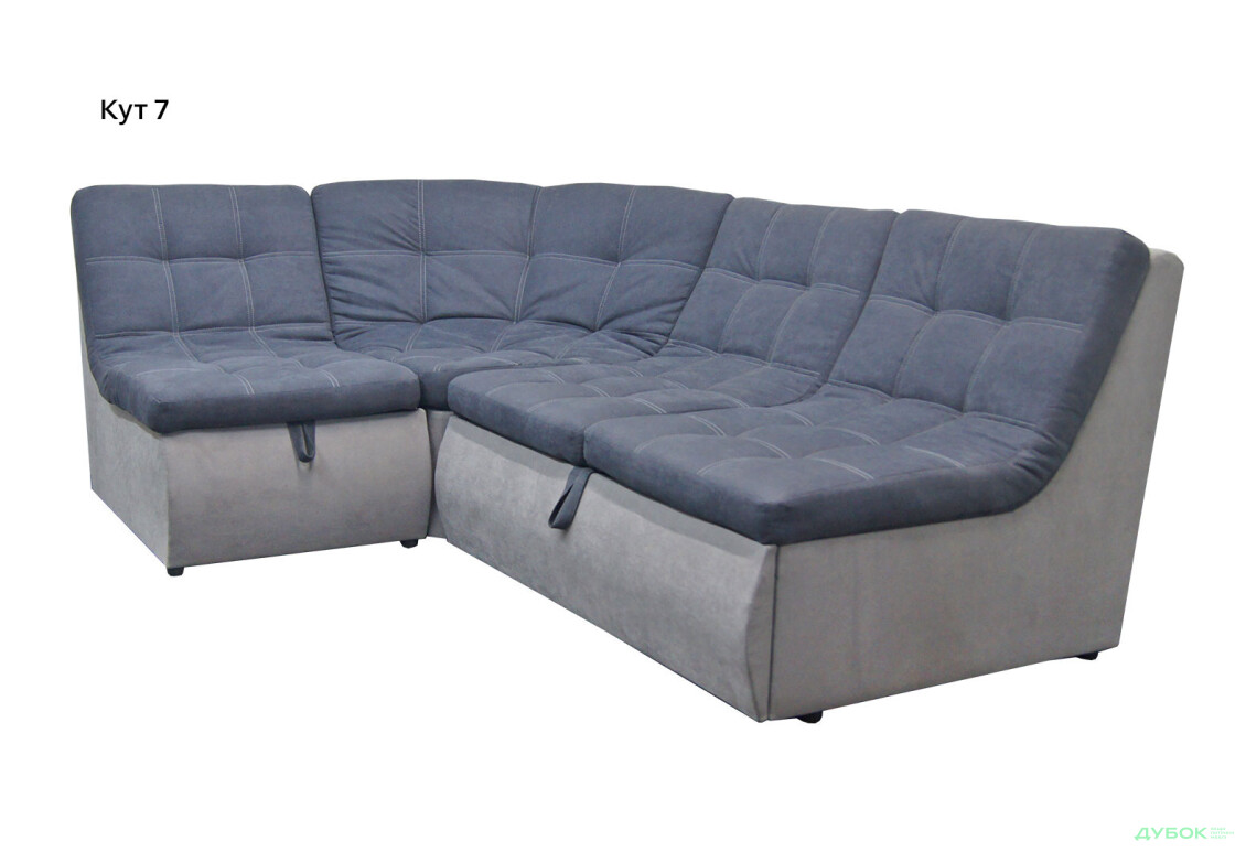 Изображение 5 - Мягкий уголок Вика Комфорт New 252x180 см темно-серый с серым