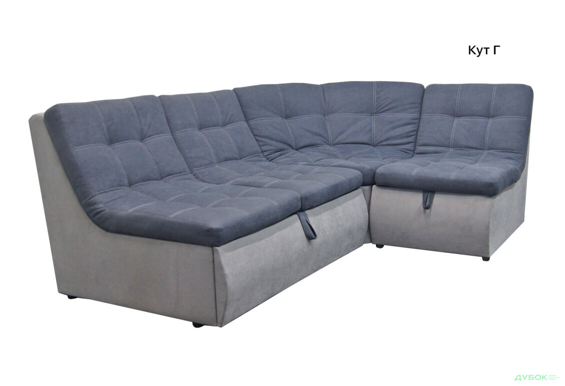 Изображение 4 - Мягкий уголок Вика Комфорт New 252x180 см темно-серый с серым