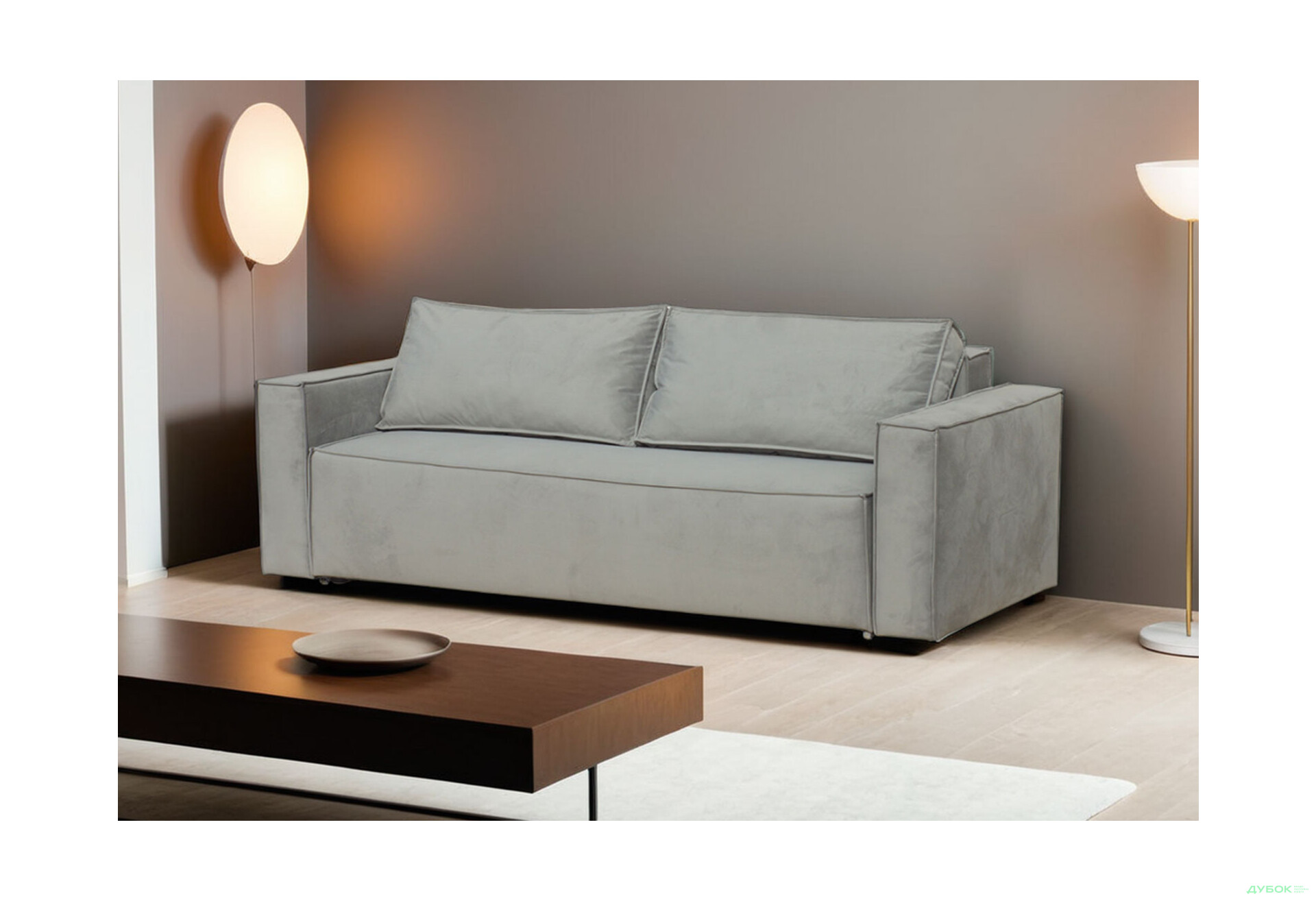 Диван Вика Рекам 229х95 см, серый (Malcolm 53) - Изображение 2 Изображение 2 - Диван Вика Рекам 229х95 см, серый (Malcolm 53)