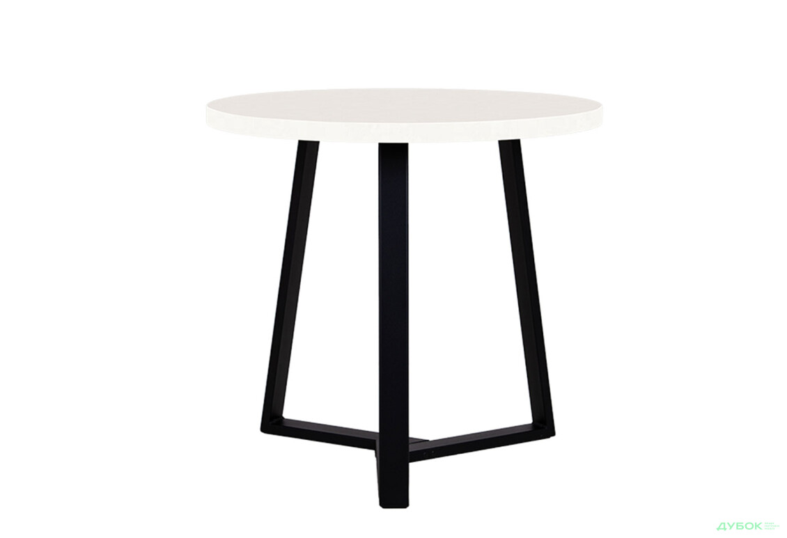 Стіл обідній Новий Стиль Calipso black (36) D800 80x80 см, білий - Зображення 2 Зображення 2 - Стіл обідній Новий Стиль Calipso black (36) D800 80x80 см, білий
