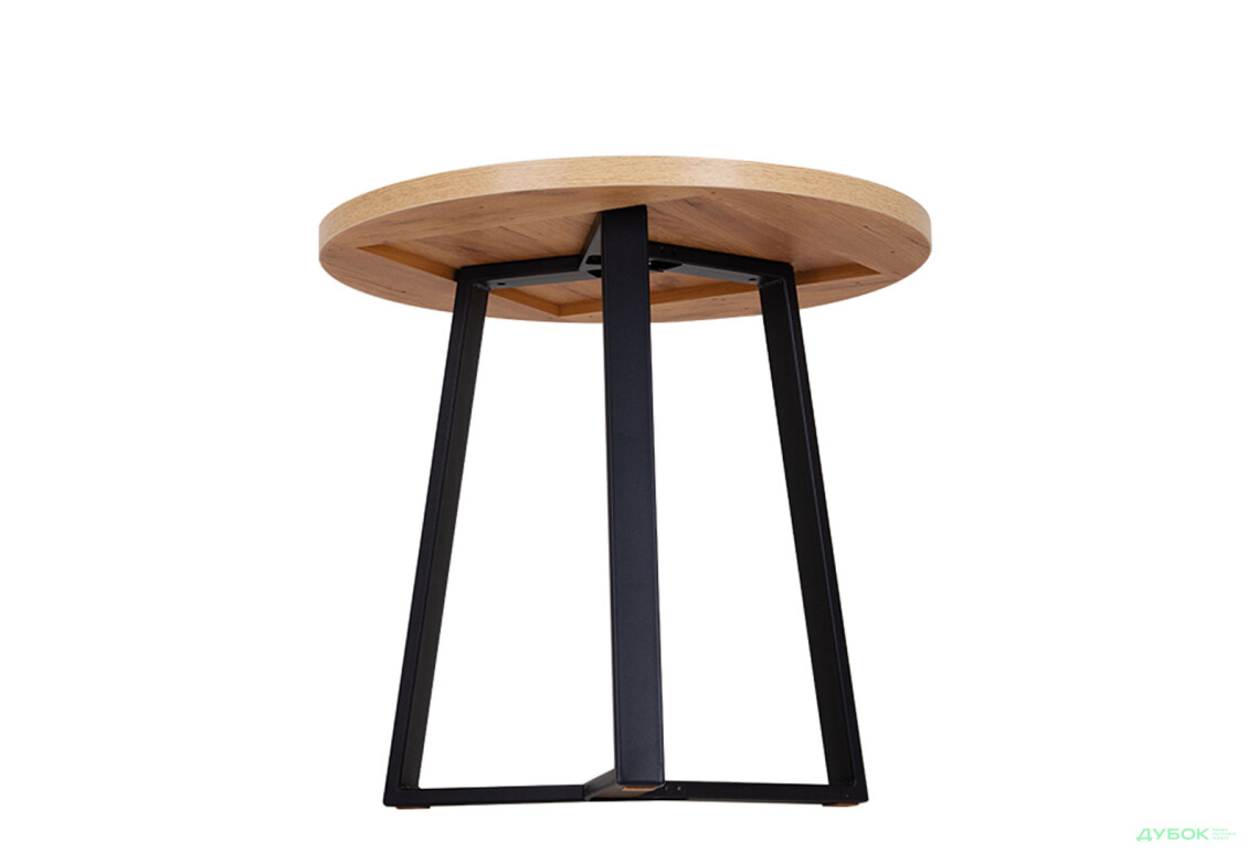 Стіл обідній Новий Стиль Calipso black (36) D800 80x80 см, дуб золотий - Зображення 3 Зображення 3 - Стіл обідній Новий Стиль Calipso black (36) D800 80x80 см, дуб золотий