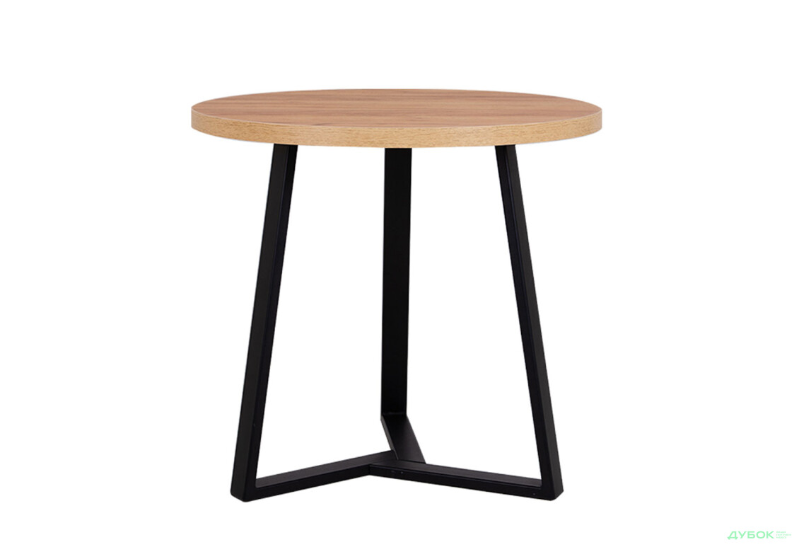 Стіл обідній Новий Стиль Calipso black (36) D800 80x80 см, дуб золотий - Зображення 1 Зображення 1 - Стіл обідній Новий Стиль Calipso black (36) D800 80x80 см, дуб золотий