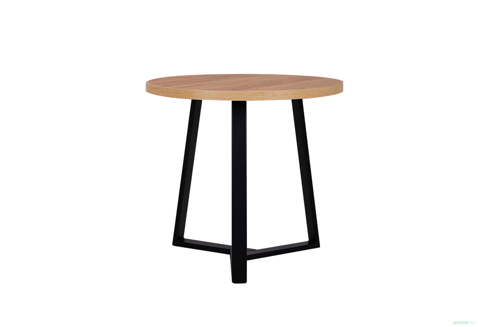 Стіл обідній Новий Стиль Calipso black (36) D800 80x80 см, дуб золотий - Зображення 2 Зображення 2 - Стіл обідній Новий Стиль Calipso black (36) D800 80x80 см, дуб золотий