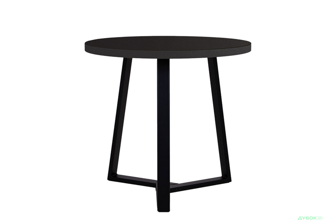 Стіл обідній Новий Стиль Calipso black (36) D800 80x80 см, чорний - Зображення 2 Зображення 2 - Стіл обідній Новий Стиль Calipso black (36) D800 80x80 см, чорний