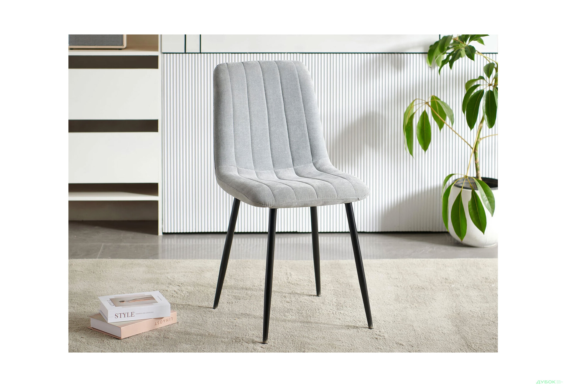 Стілець Kredens furniture Джет / Jet 44x54x88 см світло-сірий - Зображення 7 Зображення 7 - Стілець Kredens furniture Джет / Jet 44x54x88 см світло-сірий