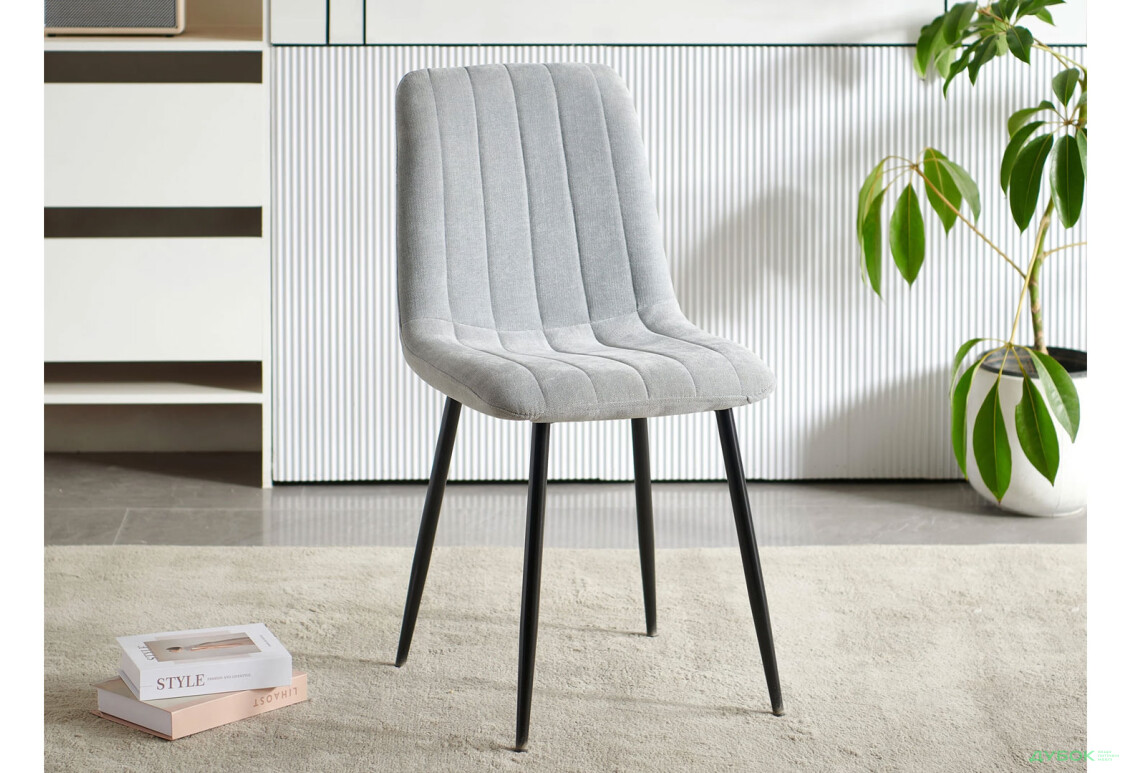 Стілець Kredens furniture Джет / Jet 44x54x88 см світло-сірий - Зображення 7 Зображення 7 - Стілець Kredens furniture Джет / Jet 44x54x88 см світло-сірий