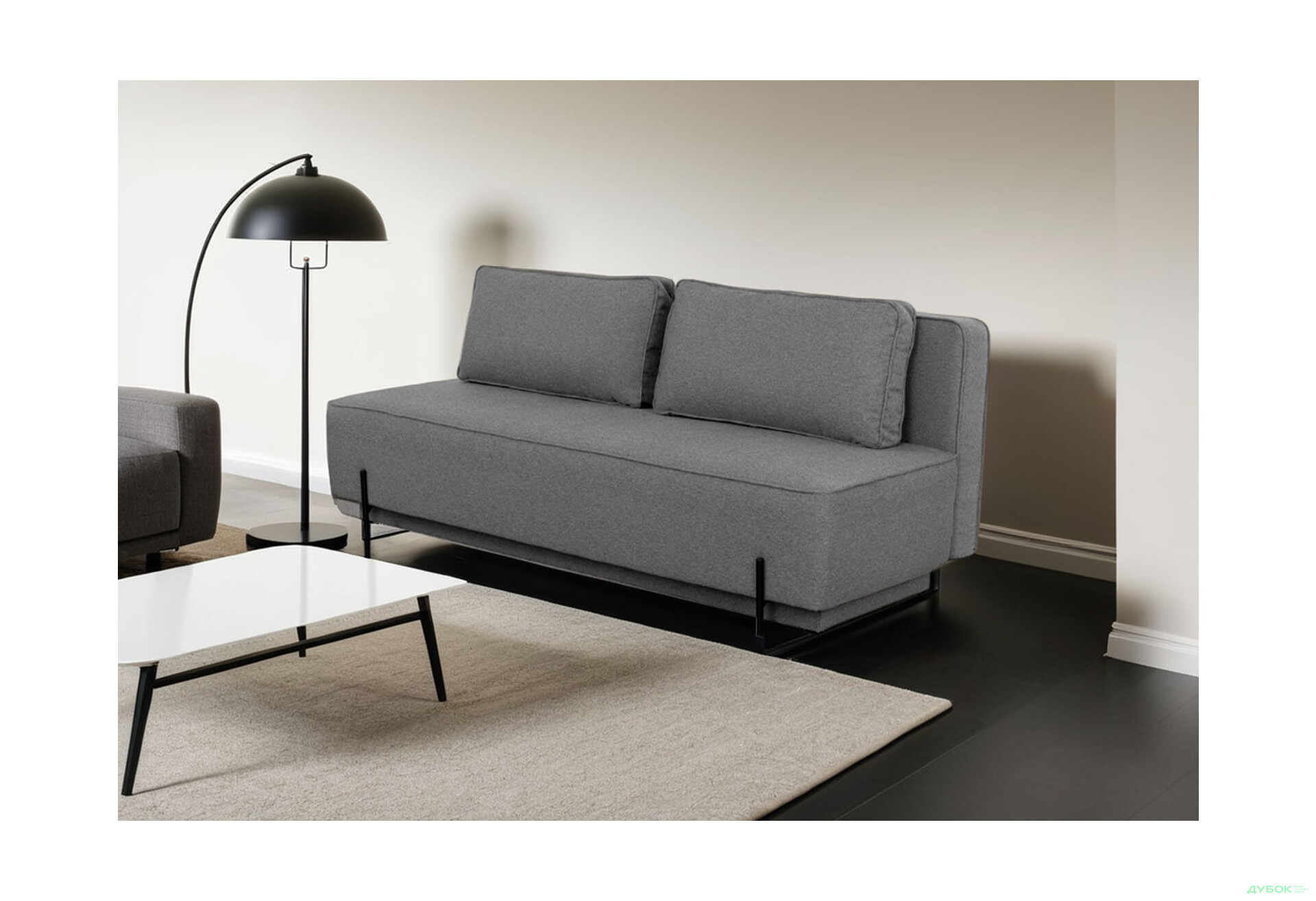 Диван Элегант Бенефит 84 203x88 см серый - Изображение 2 Изображение 2 - Диван Элегант Бенефит 84 203x88 см серый