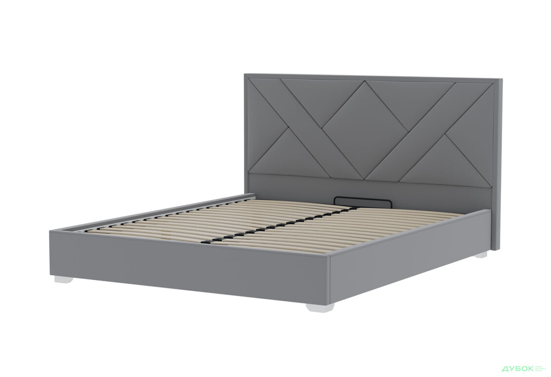 Ліжко-подіум Eurosof Олівія 180х200 см з нішею та металопідйомником Артекс Allure Grey - Зображення 4 Зображення 4 - Ліжко-подіум Eurosof Олівія 180х200 см з нішею та металопідйомником Артекс Allure Grey