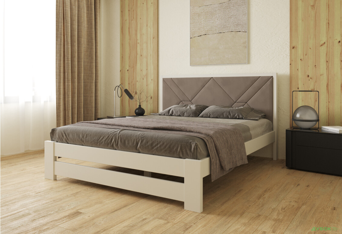 Изображение 3 - Кровать Arbor Drev Симфония Премиум с матрасом София Нью 160 см к. Лагуна 08, белая, сосна