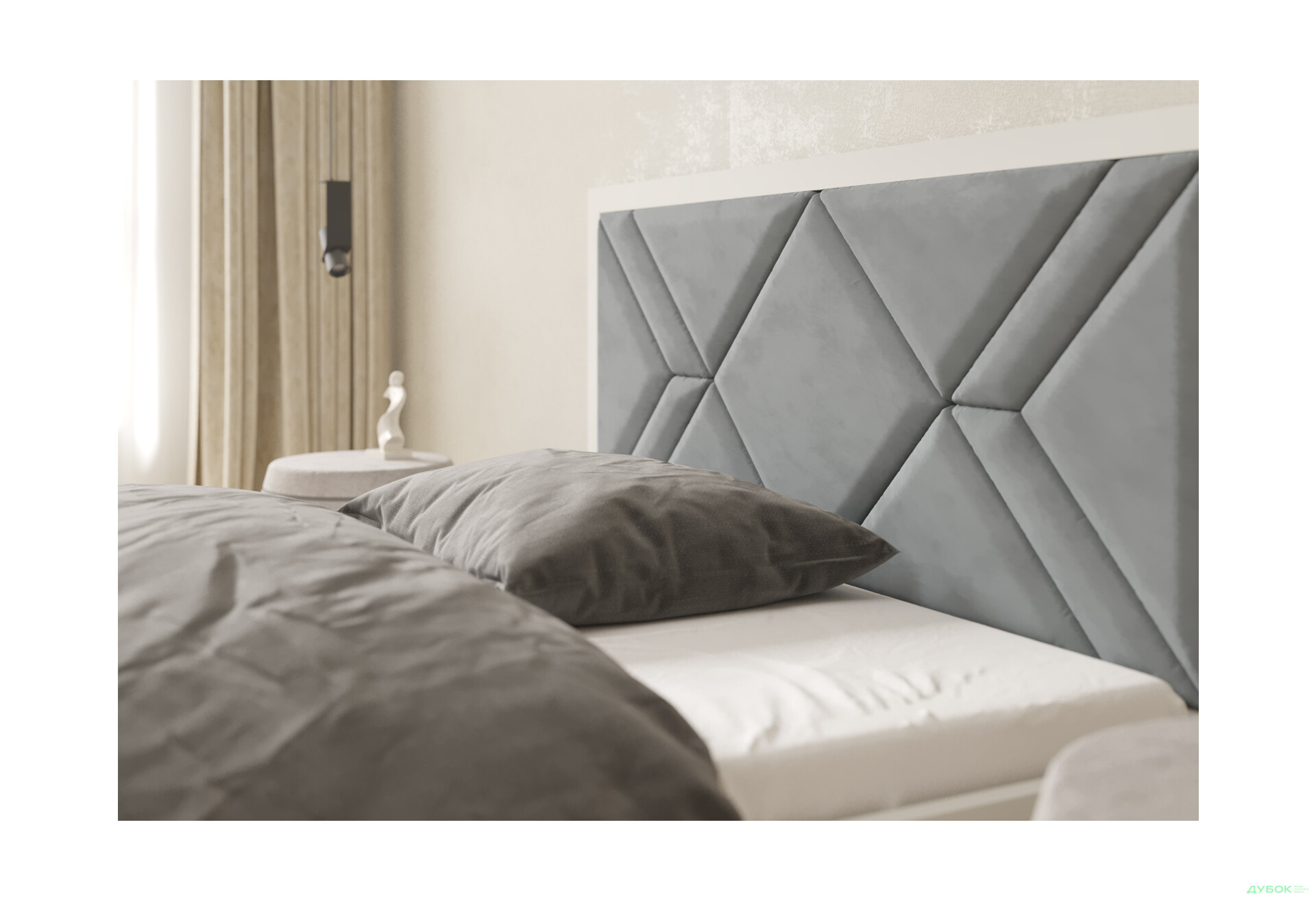 Изображение 5 - Кровать-подиум Arbor Drev Елит с матрасом София Нью 160 см тк. Лагуна 42, белая, сосна