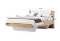Изображение 7 - Кровать MiroMark Асти с вкладом и матрасом София Нью 160х200 см, дуб крафт/белый