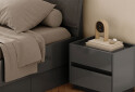 Ліжко-подіум MiroMark Тео із вкладом та матрацом Софія Нью 160х200 см з шухлядами, мат антрацит / мат графіт - Зображення 3 Зображення 3 - Ліжко-подіум MiroMark Тео із вкладом та матрацом Софія Нью 160х200 см з шухлядами, мат антрацит / мат графіт