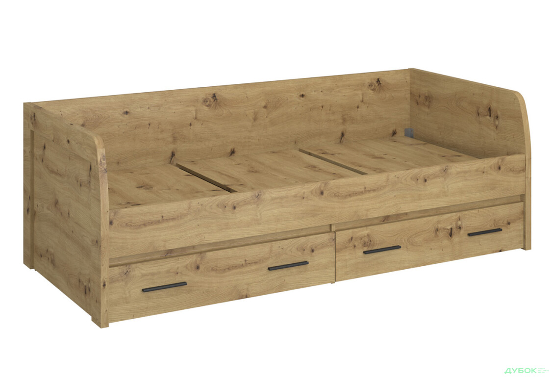 Ліжко VMV holding Айсон з матрацом Софія Нью 90х200 см з шухлядами, дуб артізан - Зображення 3 Зображення 3 - Ліжко VMV holding Айсон з матрацом Софія Нью 90х200 см з шухлядами, дуб артізан