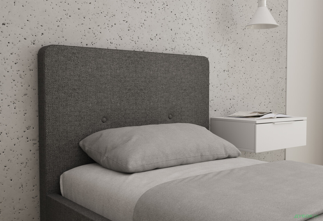 Ліжко Vika Валенсія з матрацом Софія Нью 90х200 см темно-сірий - Зображення 4 Зображення 4 - Ліжко Vika Валенсія з матрацом Софія Нью 90х200 см темно-сірий