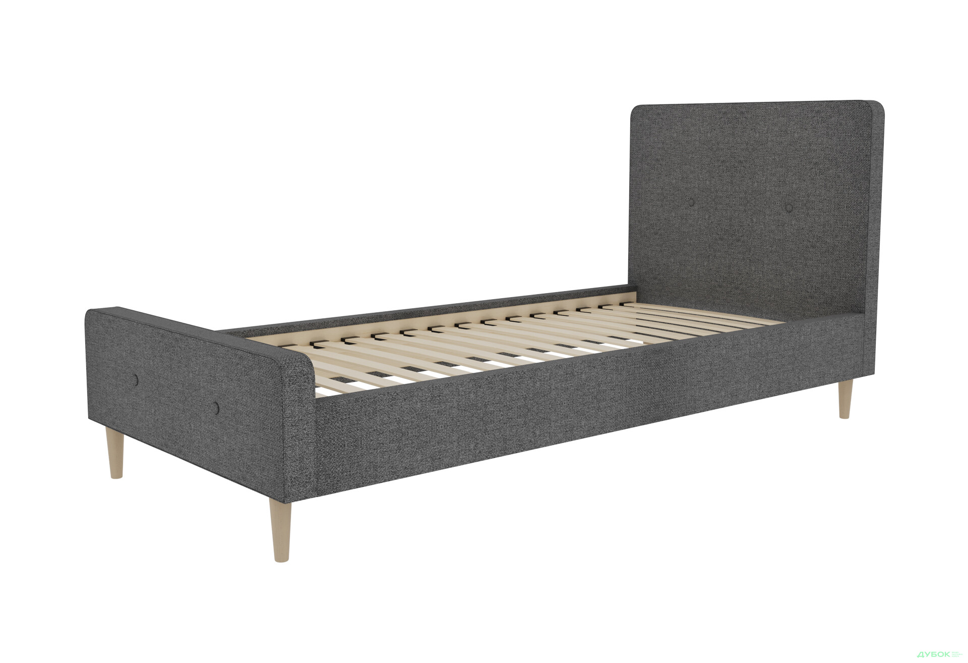 Ліжко Vika Валенсія з матрацом Софія Нью 90х200 см темно-сірий - Зображення 7 Зображення 7 - Ліжко Vika Валенсія з матрацом Софія Нью 90х200 см темно-сірий