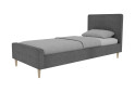 Ліжко Vika Валенсія з матрацом Софія Нью 90х200 см темно-сірий - Зображення 1 Зображення 1 - Ліжко Vika Валенсія з матрацом Софія Нью 90х200 см темно-сірий