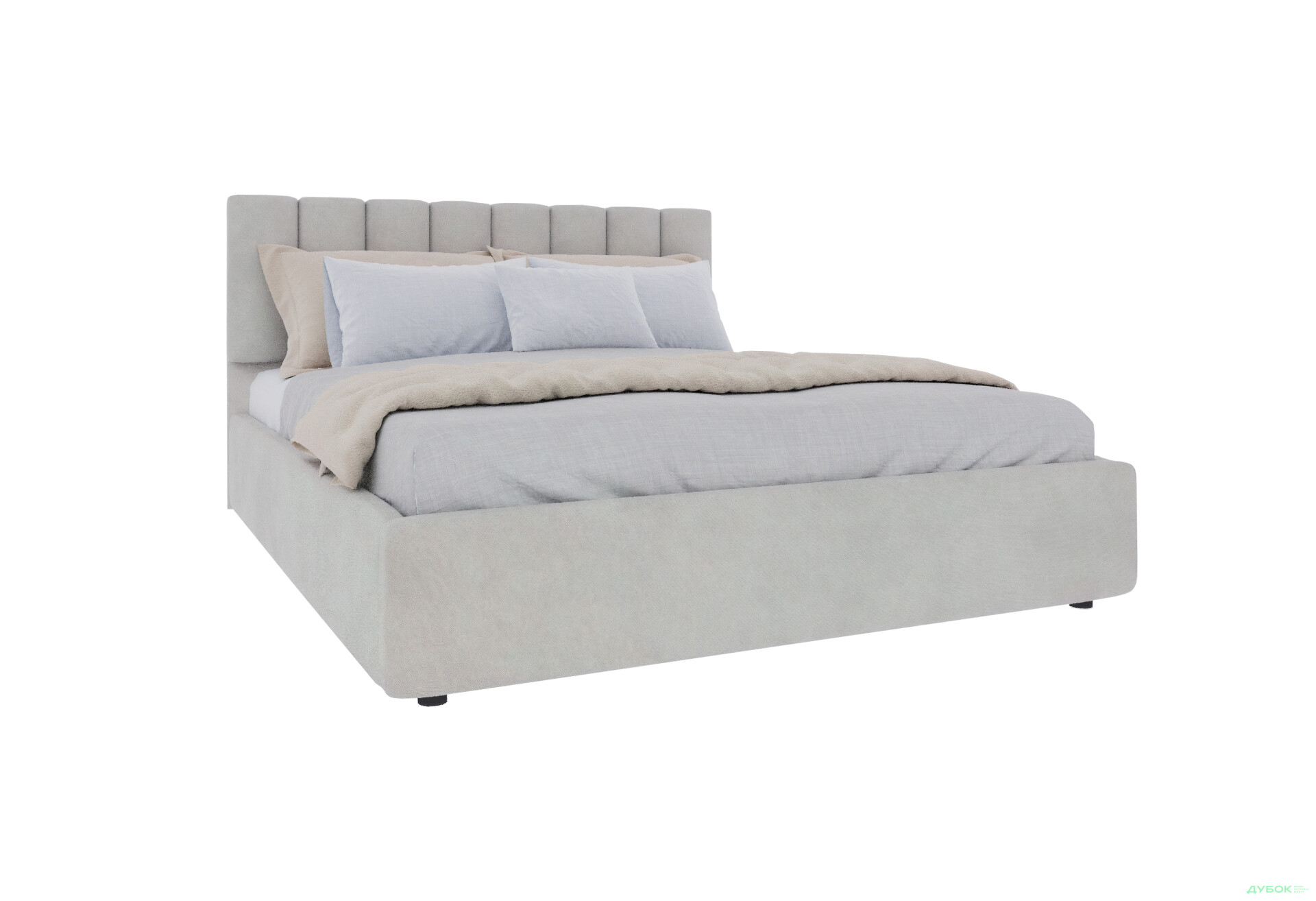 Зображення 6 - Ліжко-подіум UMa Монро з матрацом Софія Нью 180х200 см підйомне, світло-бежеве (Fancy 06)