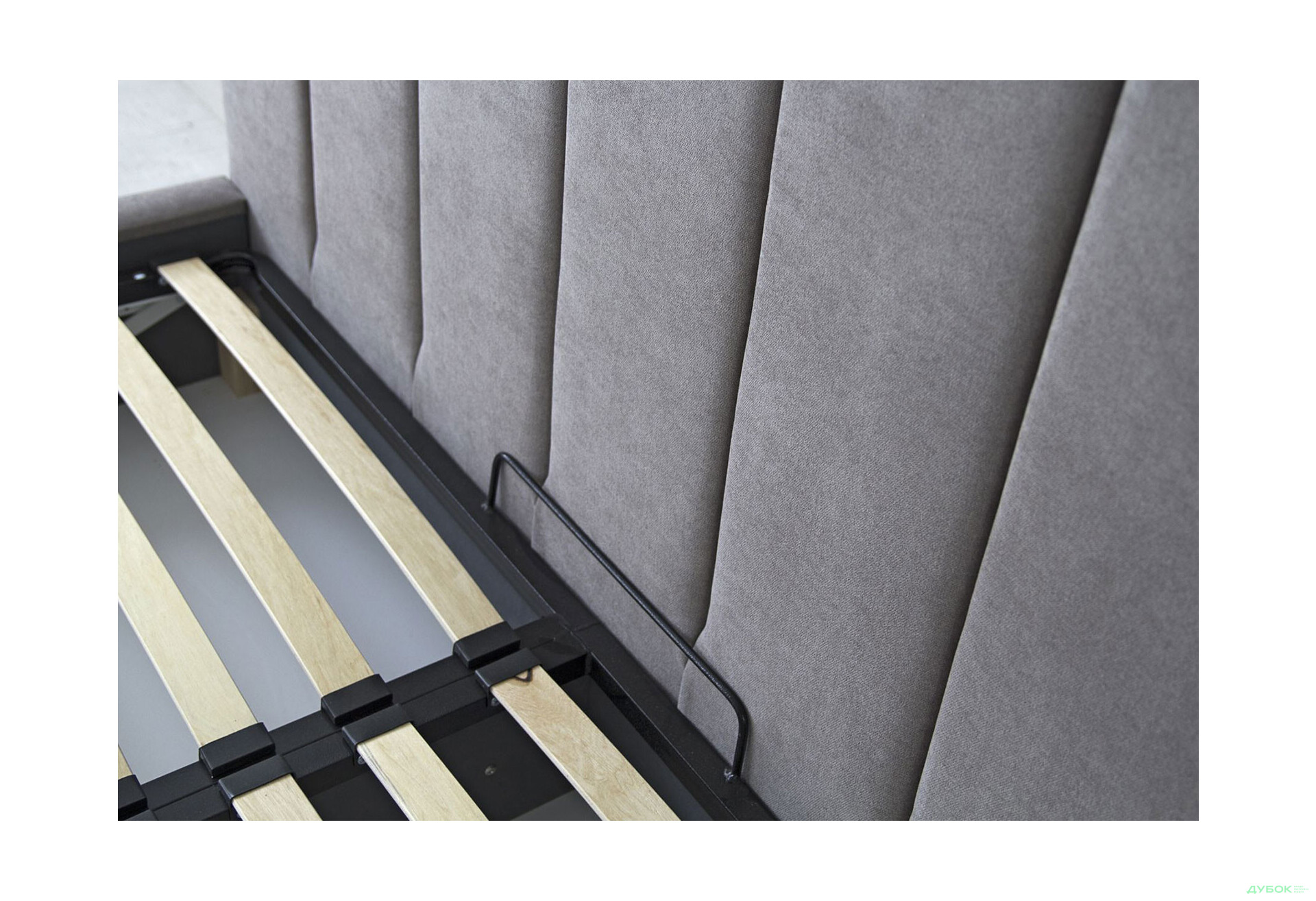 Зображення 3 - Ліжко-подіум Eurosof Біатріс 180х200 см з нішею та металопідйомником, сірий