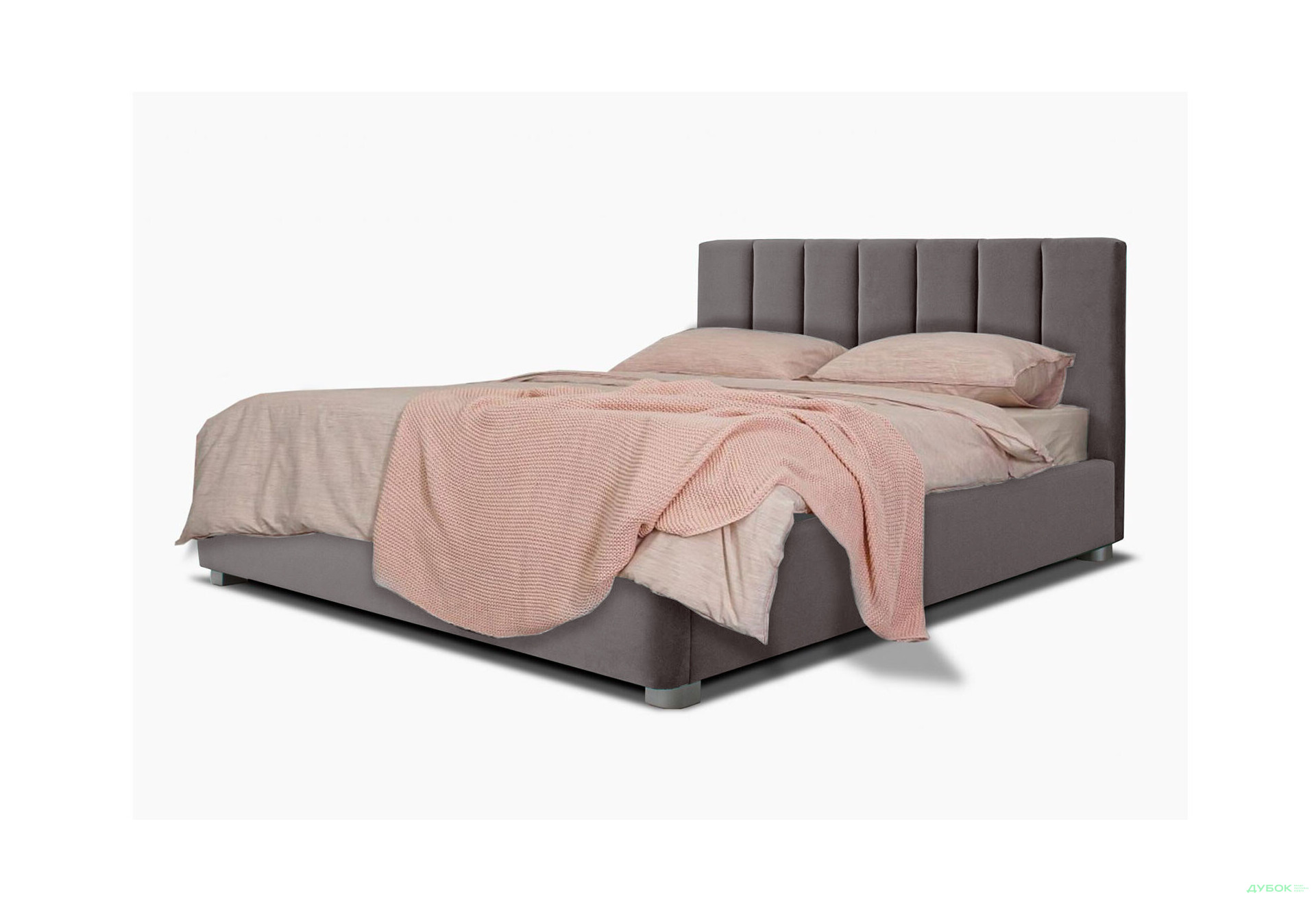 Зображення 1 - Ліжко-подіум Eurosof Біатріс 180х200 см з нішею та металопідйомником, сірий