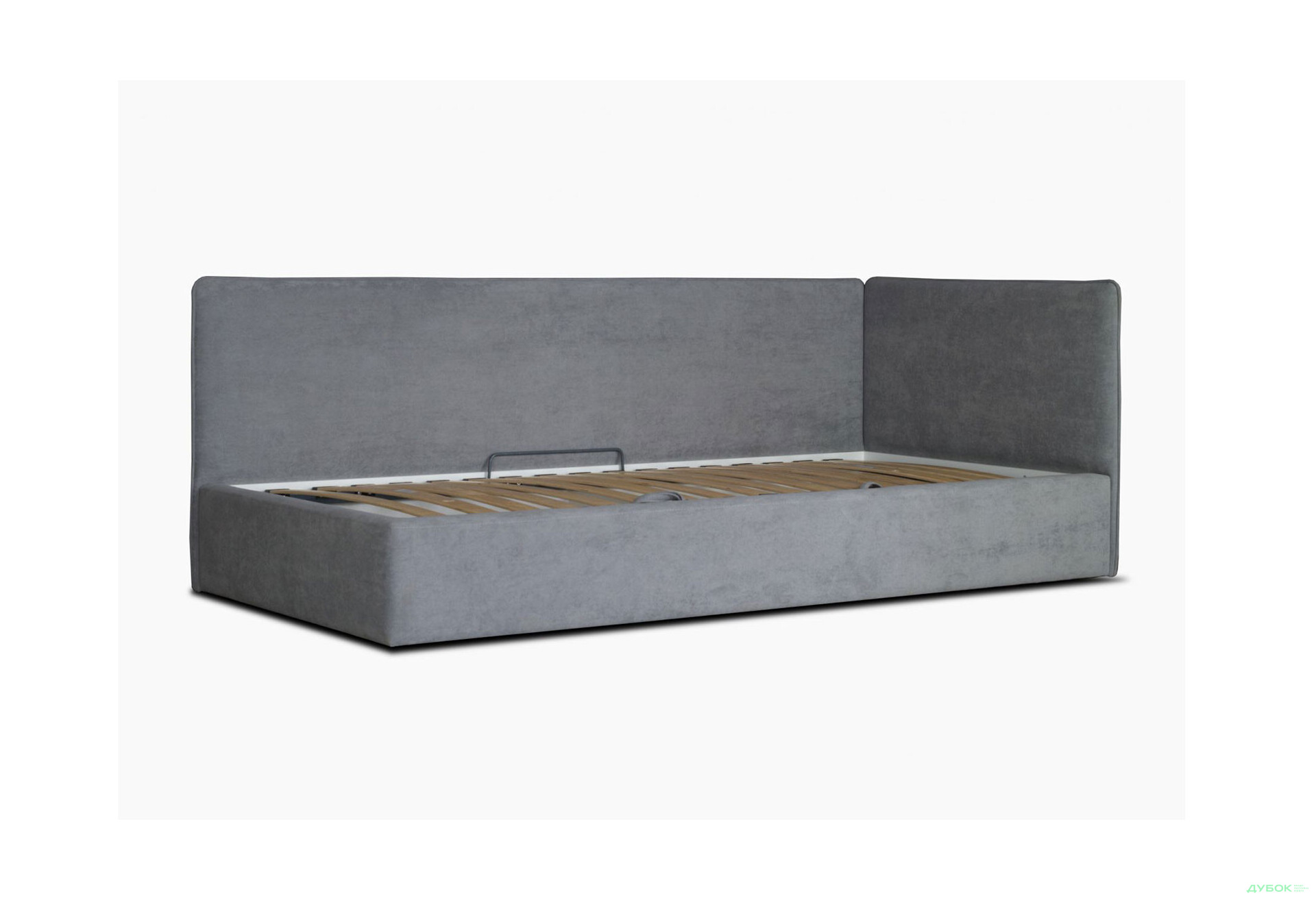 Ліжко-подіум Eurosof Лілу 90х200 см з нішею та металопідйомником, сірий - Зображення 3 Зображення 3 - Ліжко-подіум Eurosof Лілу 90х200 см з нішею та металопідйомником, сірий