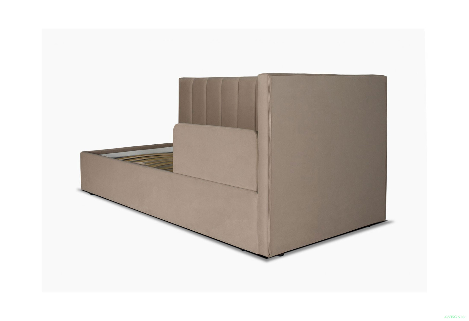 Ліжко-подіум Eurosof Софі 90х200 см з нішею та металопідйомником + бортик, бежевий - Зображення 6 Зображення 6 - Ліжко-подіум Eurosof Софі 90х200 см з нішею та металопідйомником + бортик, бежевий
