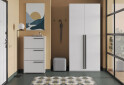 Зображення 3 - Шафа Kredens furniture Venus (0018) 2-дверна з полицями і штангою 100 см, біла