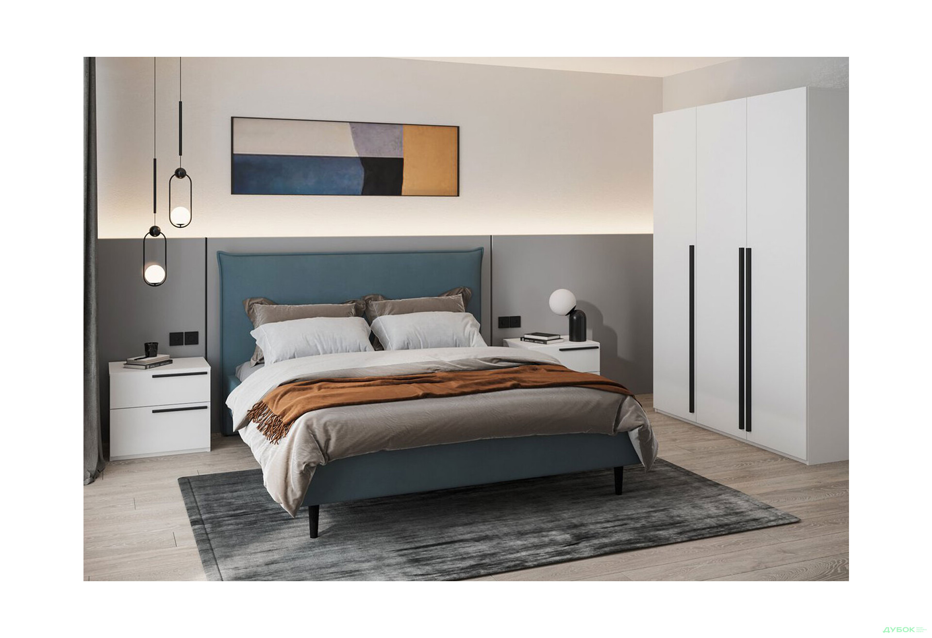 Приліжкова тумба Kredens furniture Venus (0003) з 2 шухлядами 55 см, білий - Зображення 2 Зображення 2 - Приліжкова тумба Kredens furniture Venus (0003) з 2 шухлядами 55 см, білий