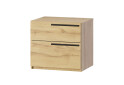 Приліжкова тумба Kredens furniture Venus (0003) з 2 шухлядами 55 см, дуб аппалачі - Зображення 1 Зображення 1 - Приліжкова тумба Kredens furniture Venus (0003) з 2 шухлядами 55 см, дуб аппалачі