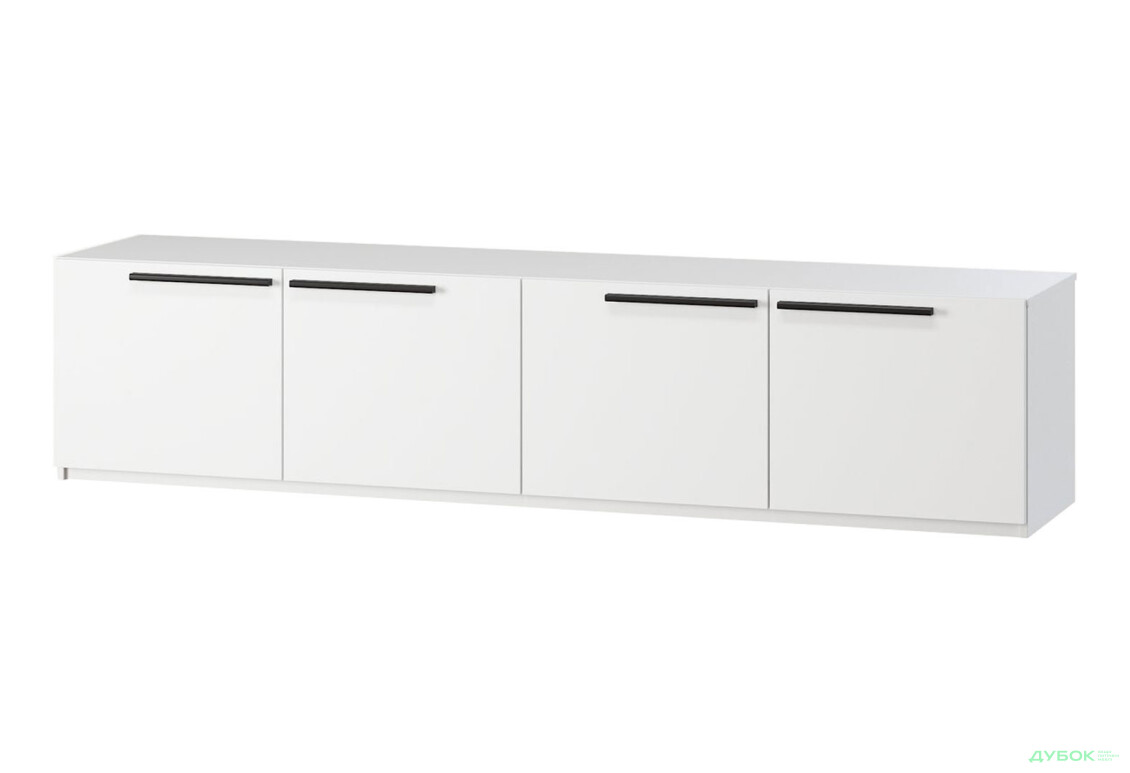 Тумба під ТВ Kredens furniture Venus (0004) з 4 дверцятами 200 см, білий - Зображення 1 Зображення 1 - Тумба під ТВ Kredens furniture Venus (0004) з 4 дверцятами 200 см, білий