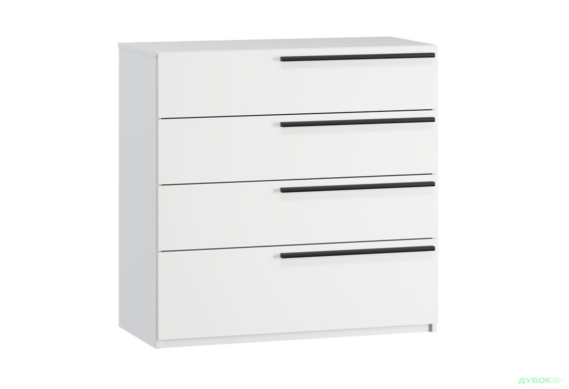 Комод Kredens furniture Venus (0006) з 4 шухлядами 91,4 см, білий - Зображення 4 Зображення 4 - Комод Kredens furniture Venus (0006) з 4 шухлядами 91,4 см, білий