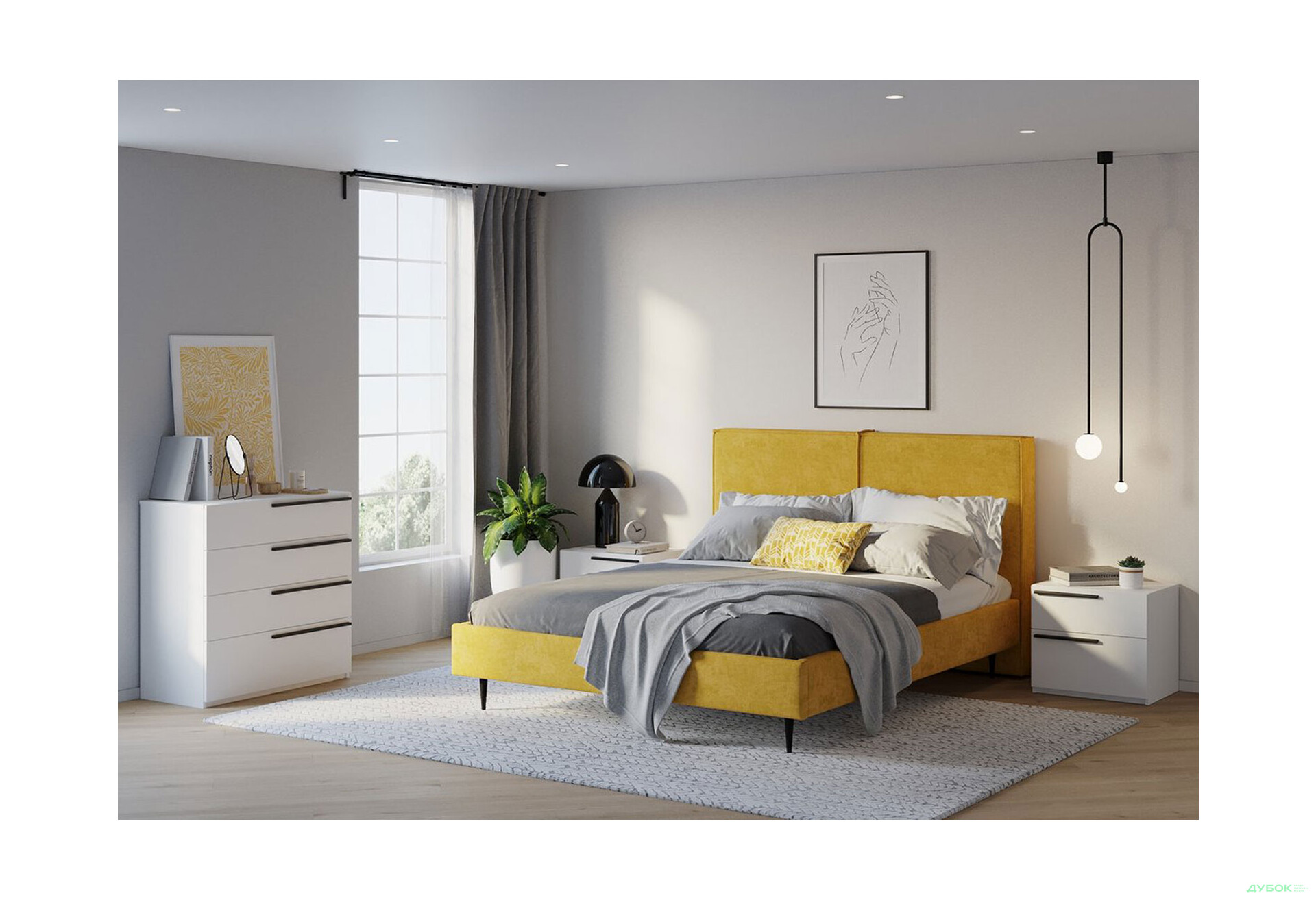 Комод Kredens furniture Venus (0006) з 4 шухлядами 91,4 см, білий - Зображення 3 Зображення 3 - Комод Kredens furniture Venus (0006) з 4 шухлядами 91,4 см, білий