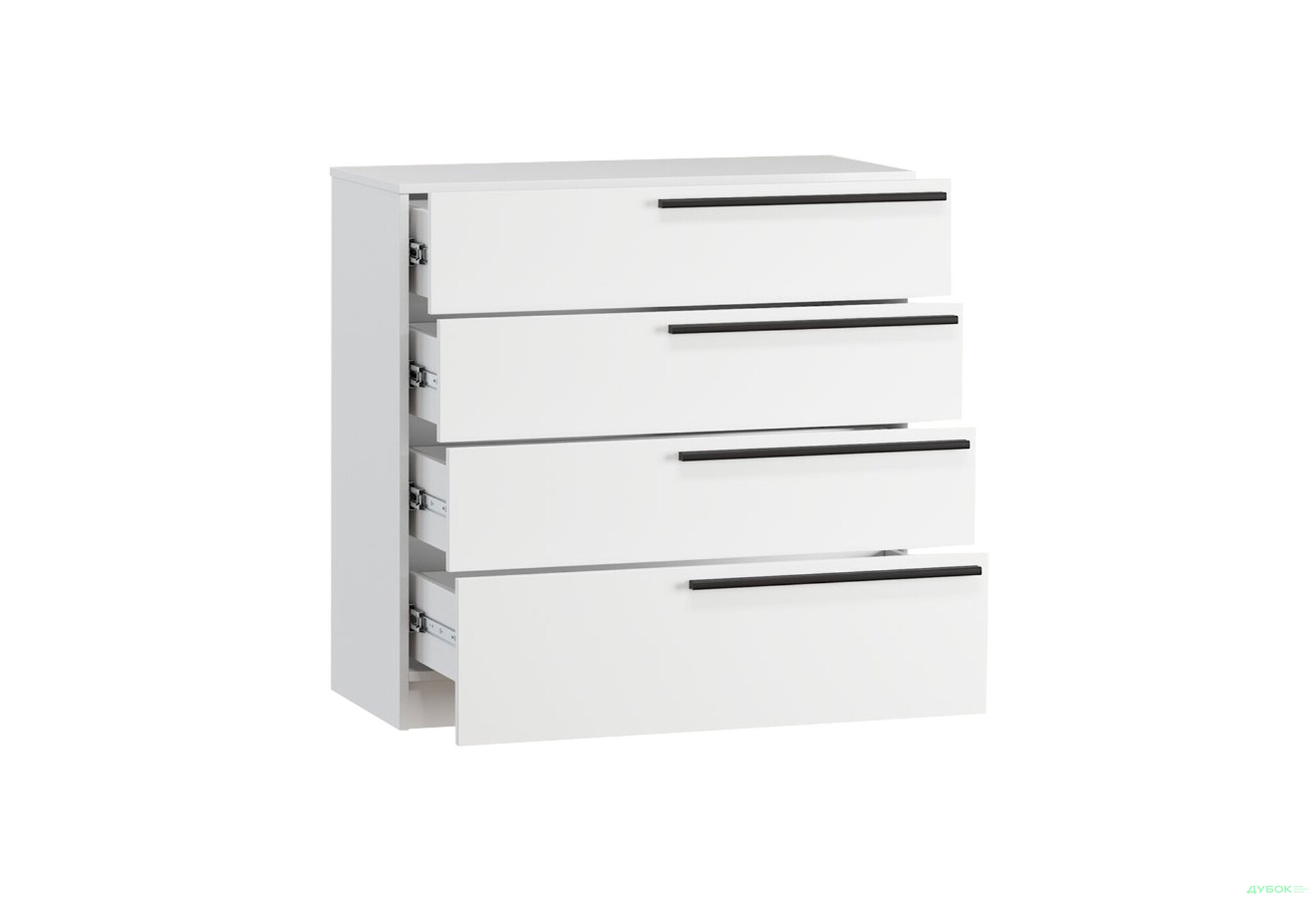 Комод Kredens furniture Venus (0006) з 4 шухлядами 91,4 см, білий - Зображення 5 Зображення 5 - Комод Kredens furniture Venus (0006) з 4 шухлядами 91,4 см, білий