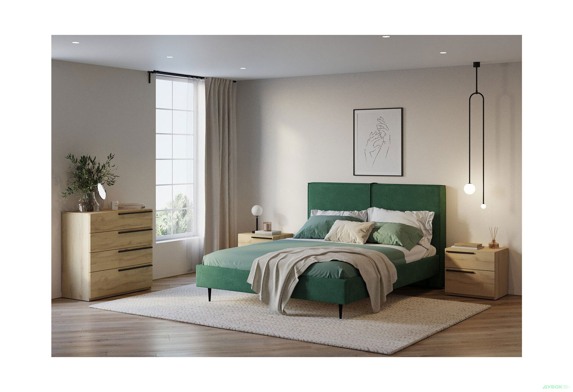 Комод Kredens furniture Venus (0006) з 4 шухлядами 91,4 см, дуб аппалачі - Зображення 2 Зображення 2 - Комод Kredens furniture Venus (0006) з 4 шухлядами 91,4 см, дуб аппалачі