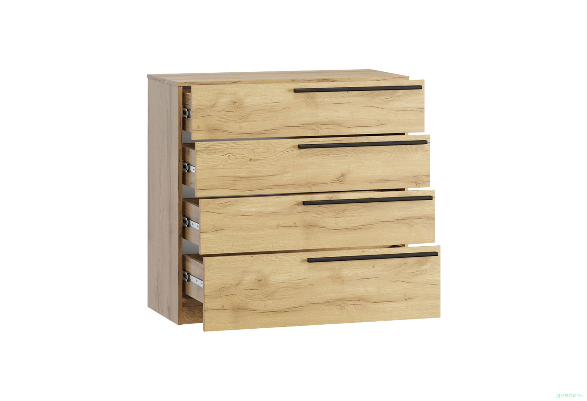 Комод Kredens furniture Venus (0006) з 4 шухлядами 91,4 см, дуб аппалачі - Зображення 4 Зображення 4 - Комод Kredens furniture Venus (0006) з 4 шухлядами 91,4 см, дуб аппалачі