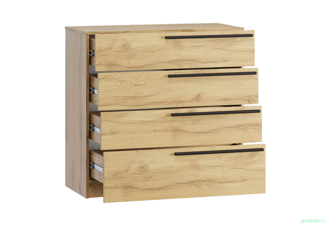 Комод Kredens furniture Venus (0006) з 4 шухлядами 91,4 см, дуб аппалачі - Зображення 4 Зображення 4 - Комод Kredens furniture Venus (0006) з 4 шухлядами 91,4 см, дуб аппалачі